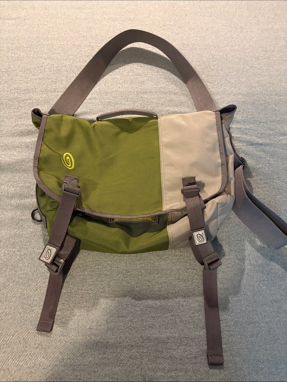 Timbuk2 Olive & Grey Canvas Classic Messenger Bag